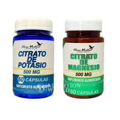 Pack Citrato de Potasio + Citrato de Magnesio 500 mg Alta Absorción