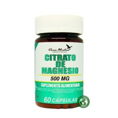 Citrato de Magnesio 500 mg 60 Cápsulas. Alta Absorción
